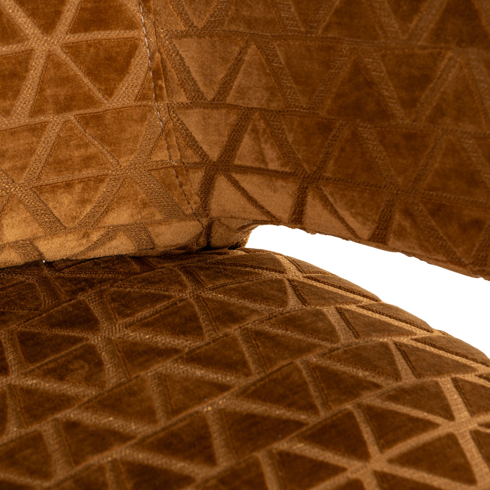 Scaun de bar Indigo (înălțime blat), old gold triangle