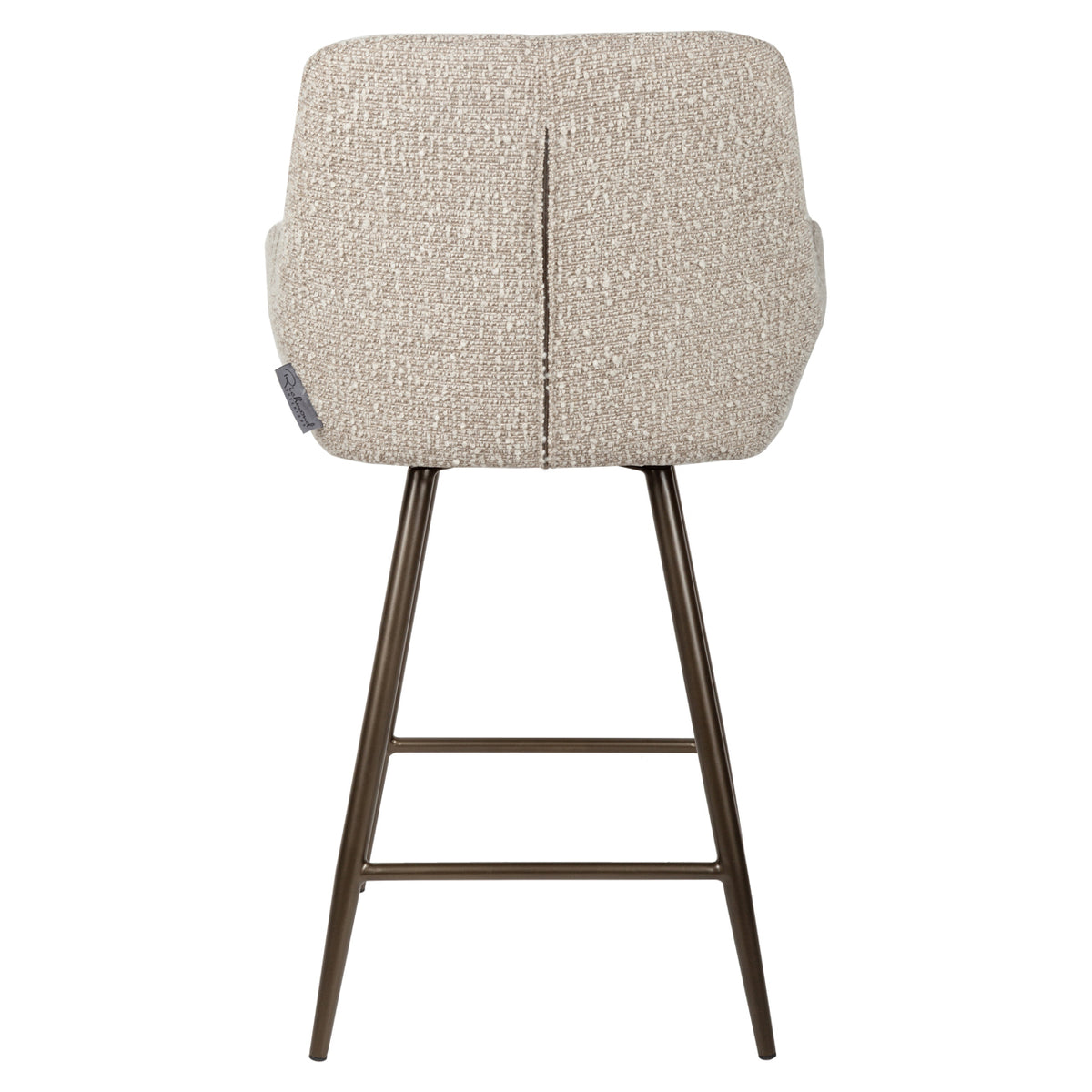Scaun de bar Linsey (înălțime blat), chunky natural, rotativ (set de 2)