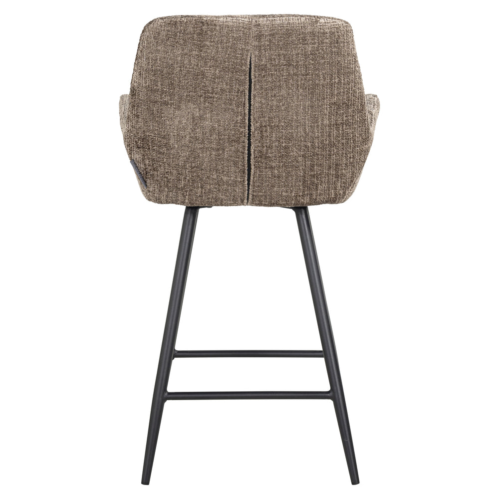 Scaun de bar Linsey (înălțime blat), niagara stone, rotativ (set de 2)
