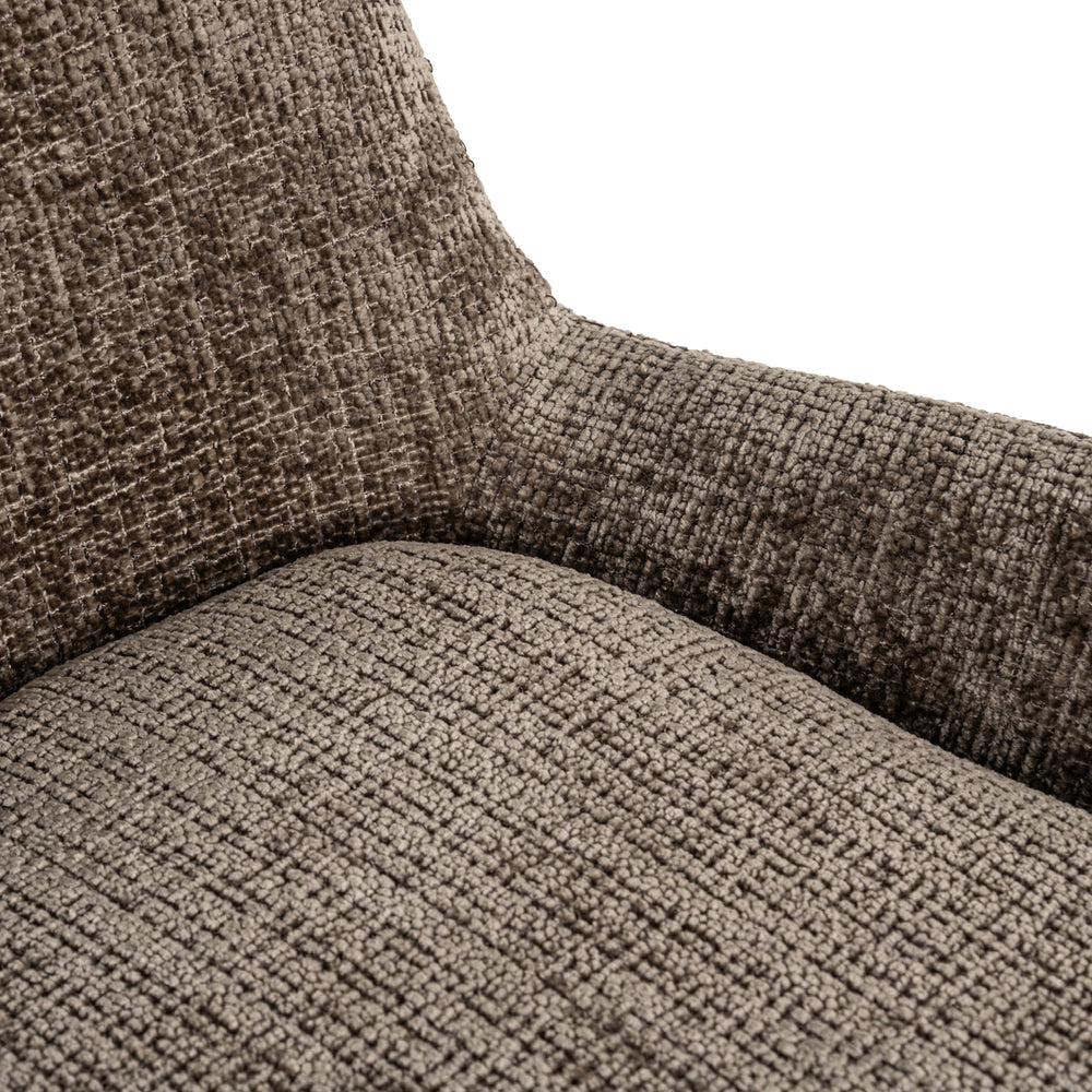 Scaun de bar Linsey (înălțime blat), niagara stone, rotativ (set de 2)