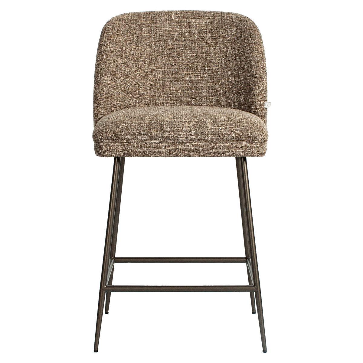 Scaun de bar Pullitzer (înălțime blat), tweed maro