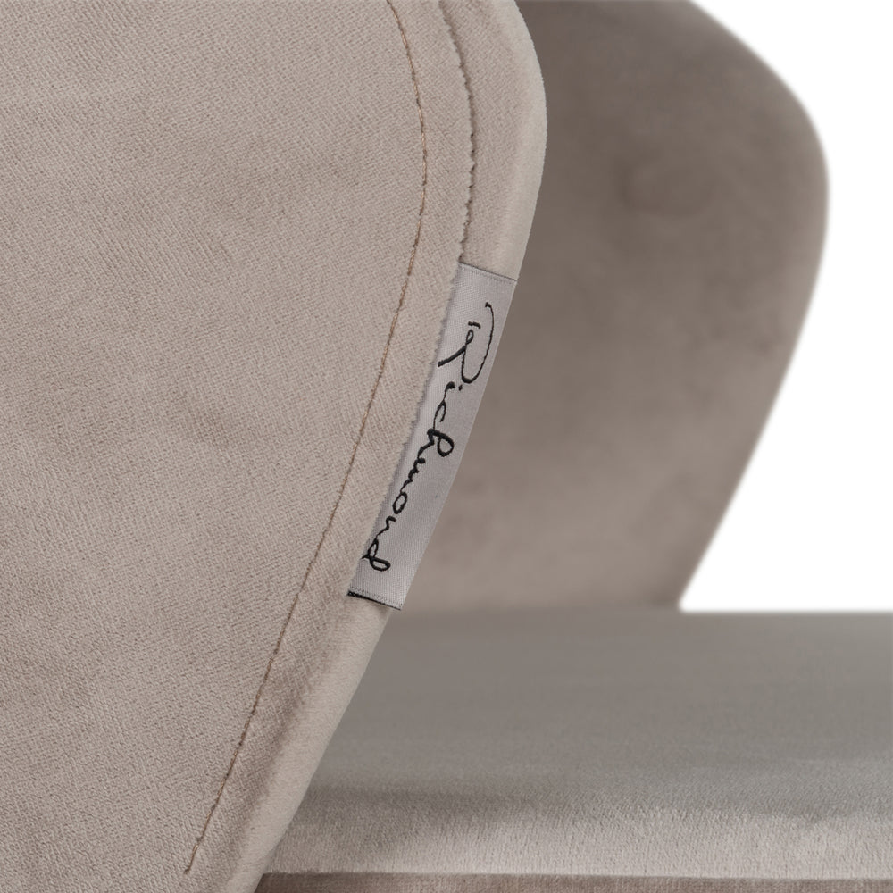 Scaun de bar Savoy, catifea kaki