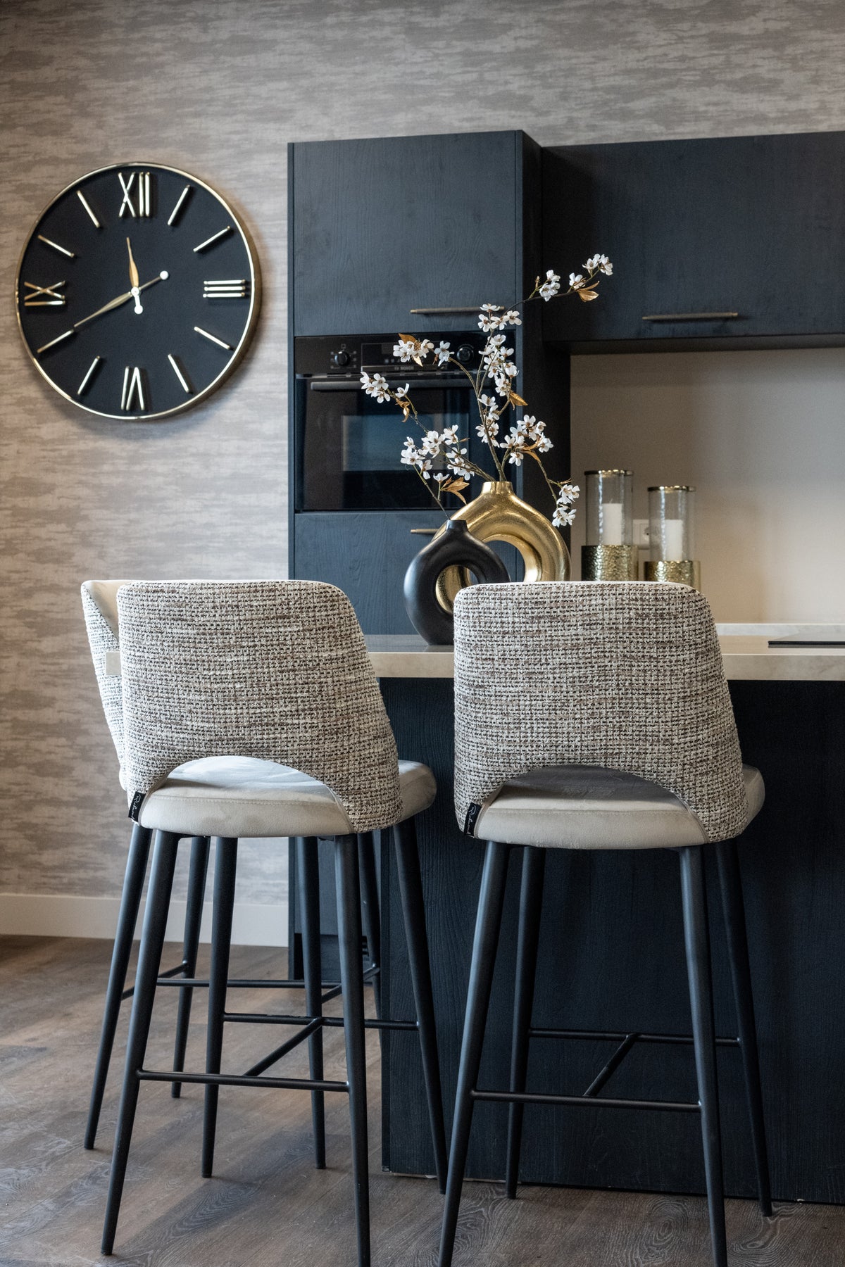 Scaun de bar Tabitha, trendy nature, ignifug – ambient