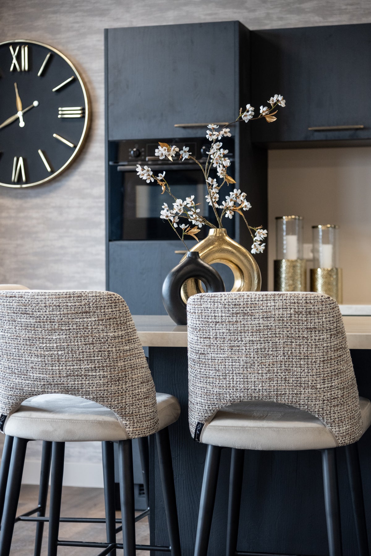 Scaun de bar Tabitha, trendy nature, ignifug – ambient