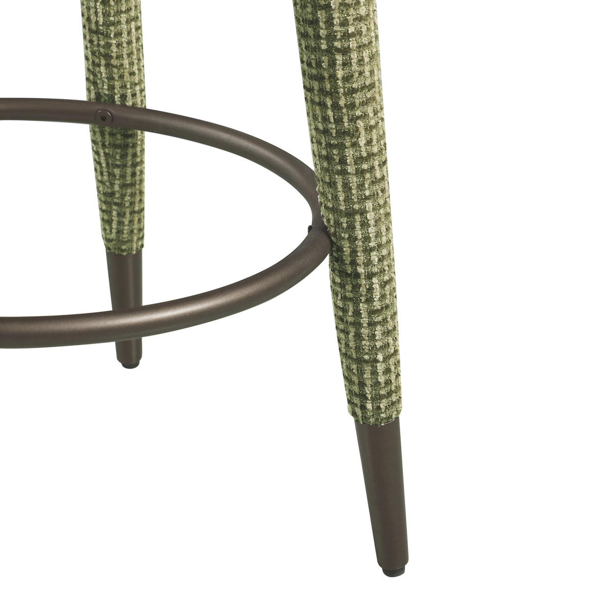 Scaun de bar Tenashar (înălțime blat), blockweave verde, rotativ