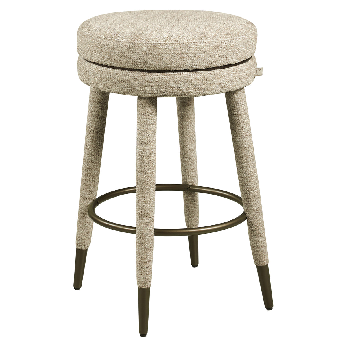 Scaun de bar Tenashar (înălțime blat), softweave natural, rotativ