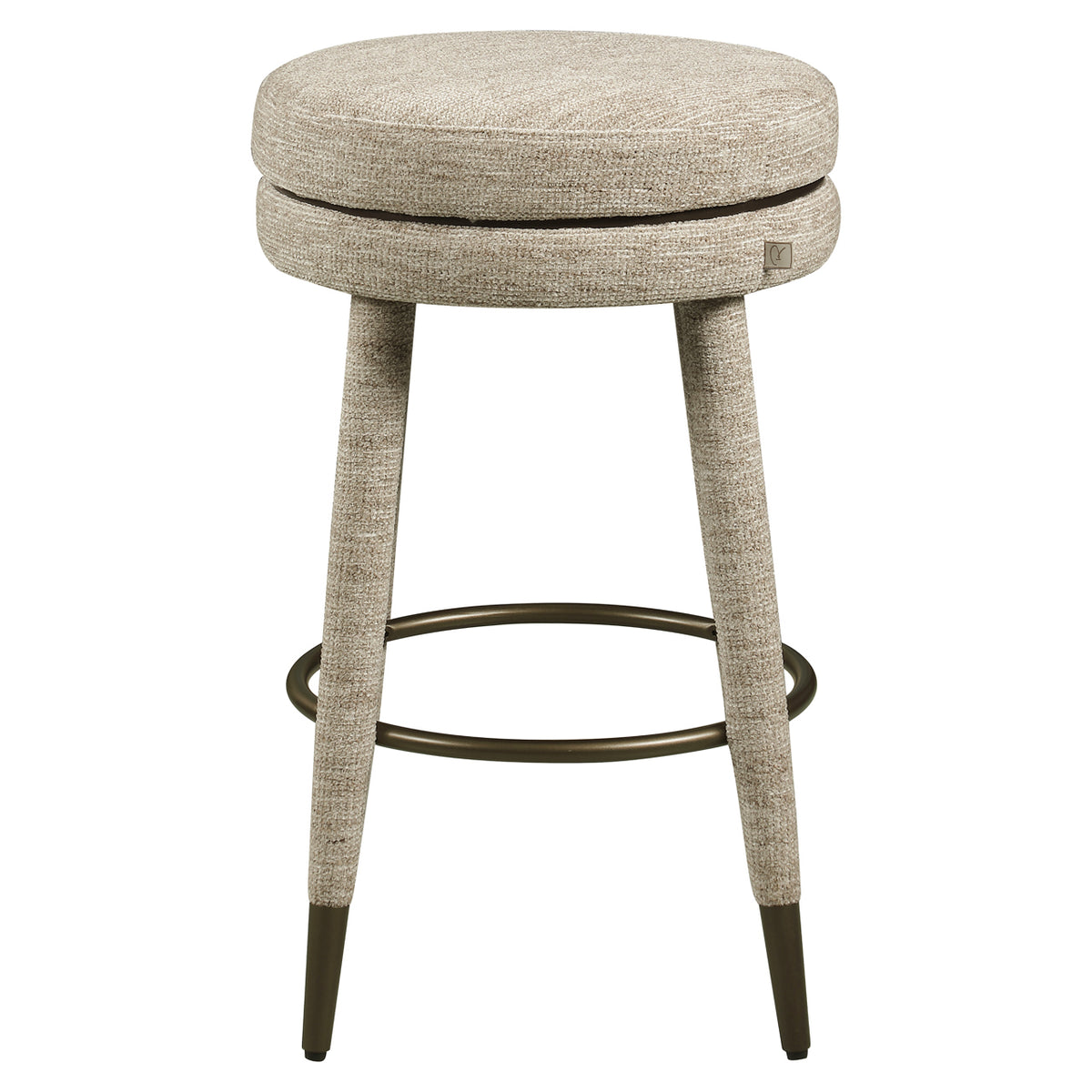 Scaun de bar Tenashar (înălțime blat), softweave natural, rotativ