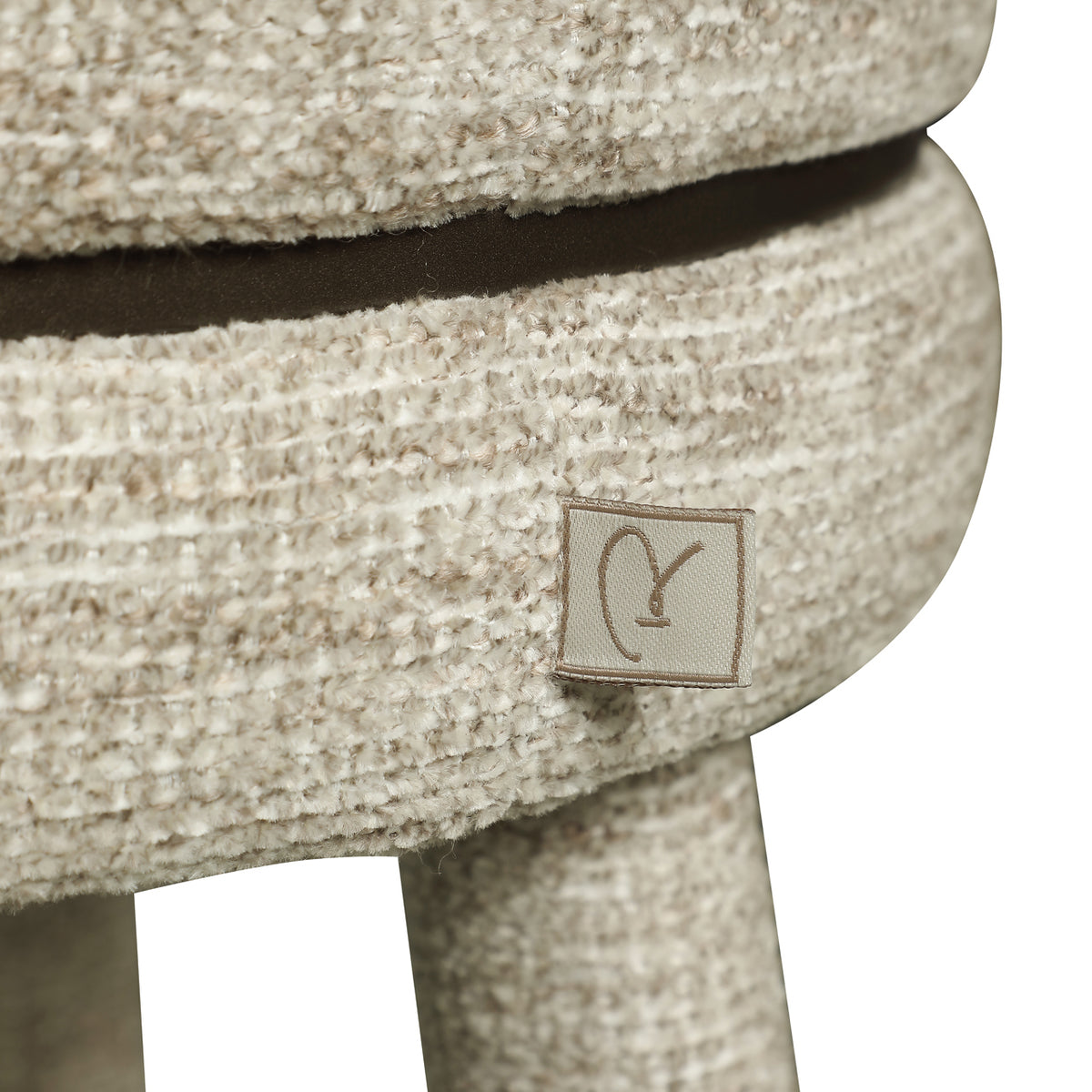 Scaun de bar Tenashar (înălțime blat), softweave natural, rotativ
