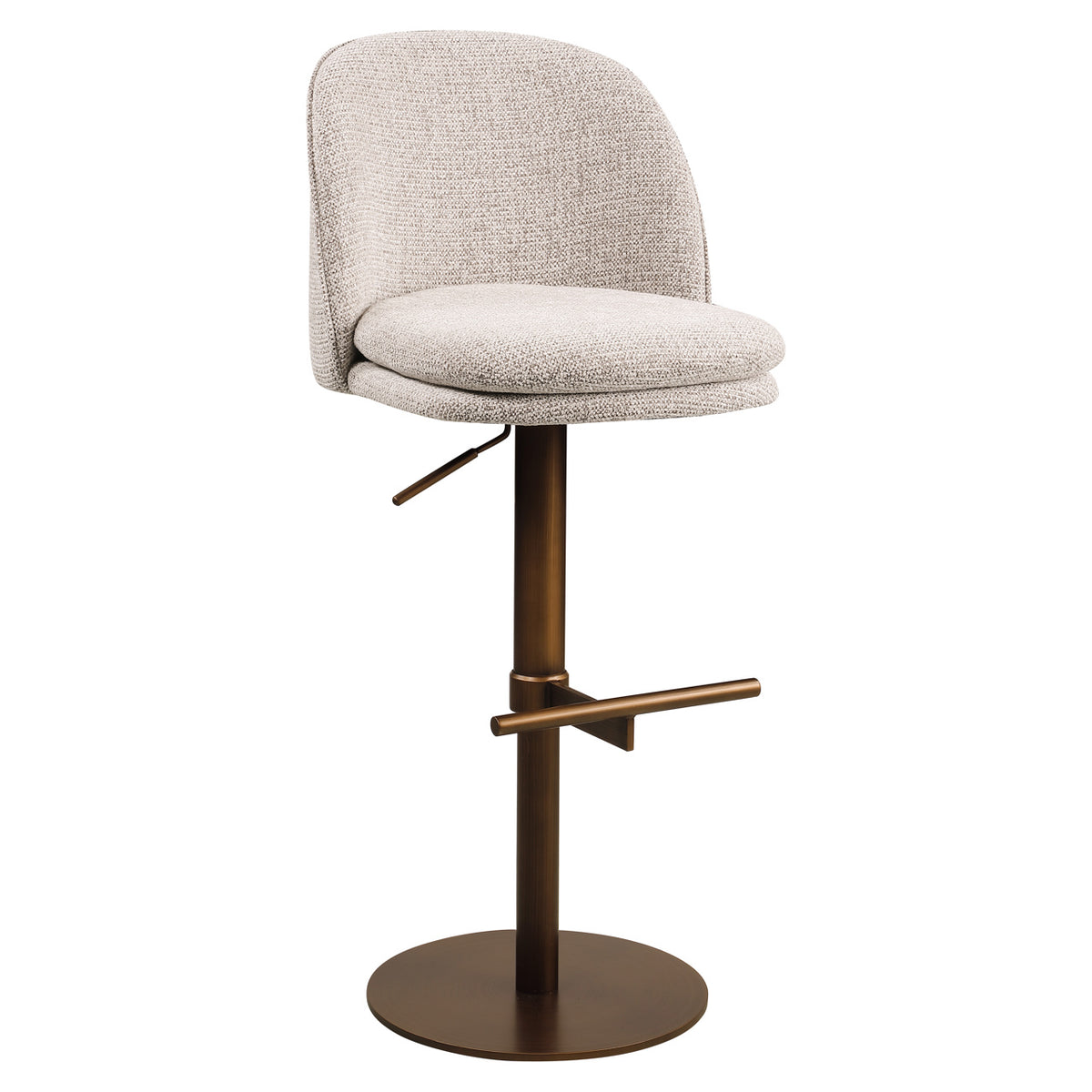 Scaun de bar Vesper, mocca fancy, rotativ