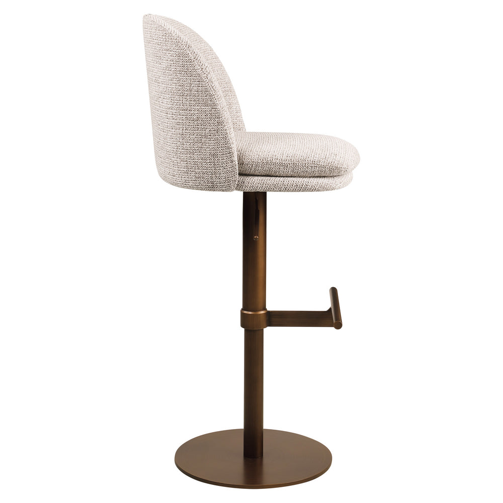Scaun de bar Vesper, mocca fancy, rotativ