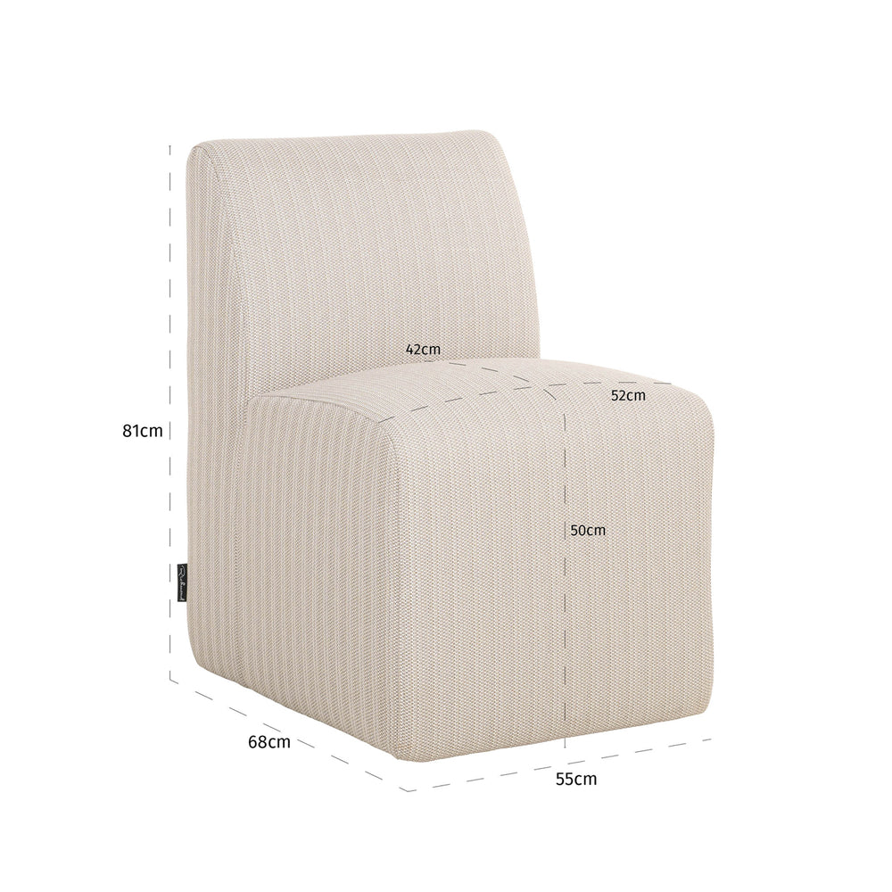 Scaun de exterior Riva, bej