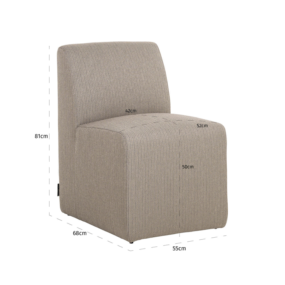 Scaun de exterior Riva, taupe