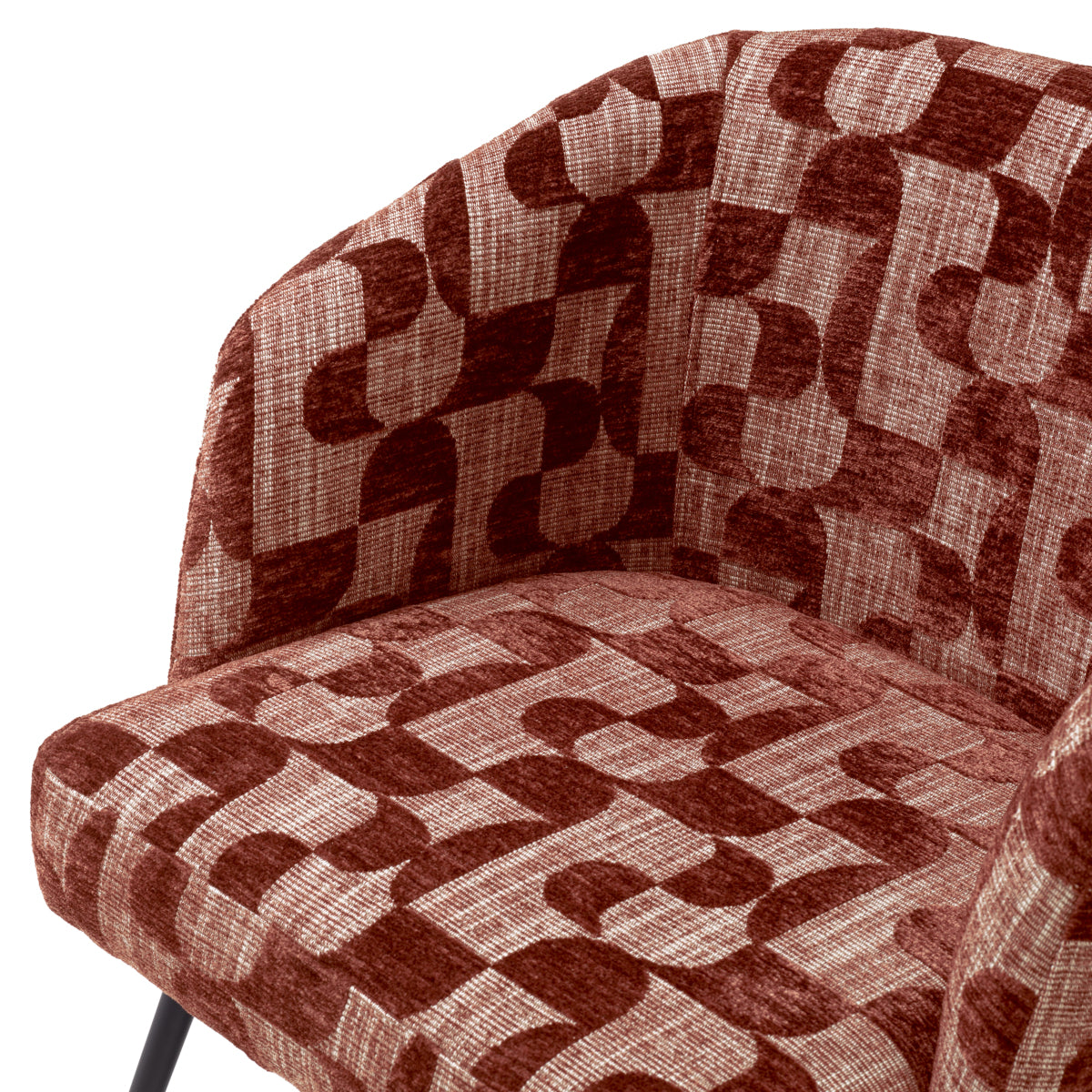 Scaun dining Aiden, carmin burgund