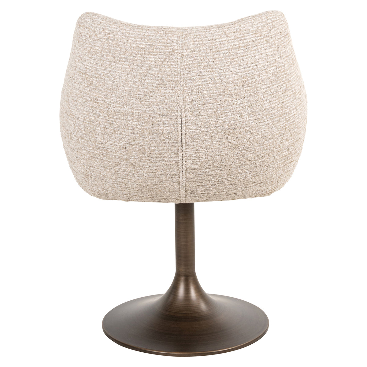 Scaun dining Aldo, linear natural, rotativ