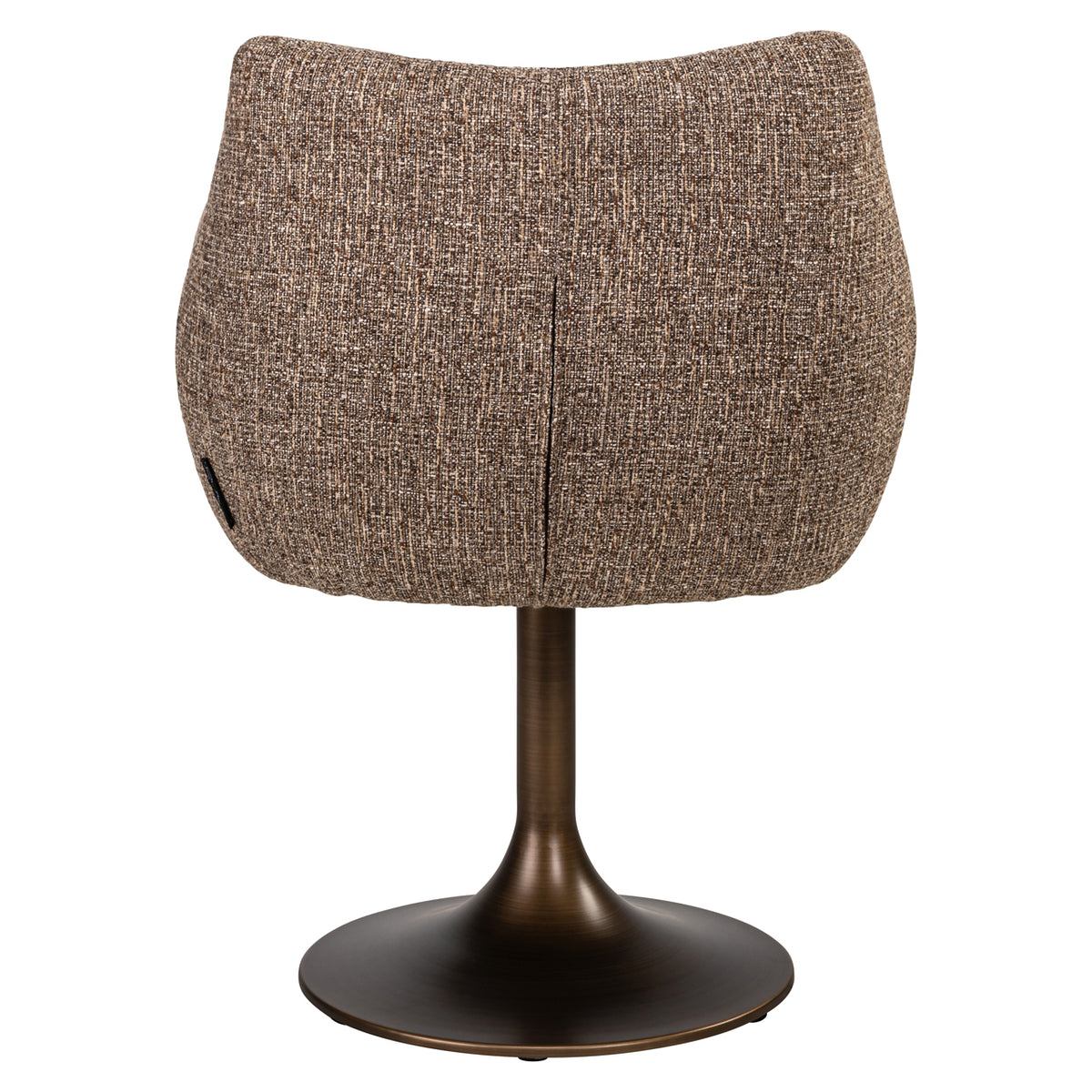 Scaun dining Aldo, tweed maro, rotativ