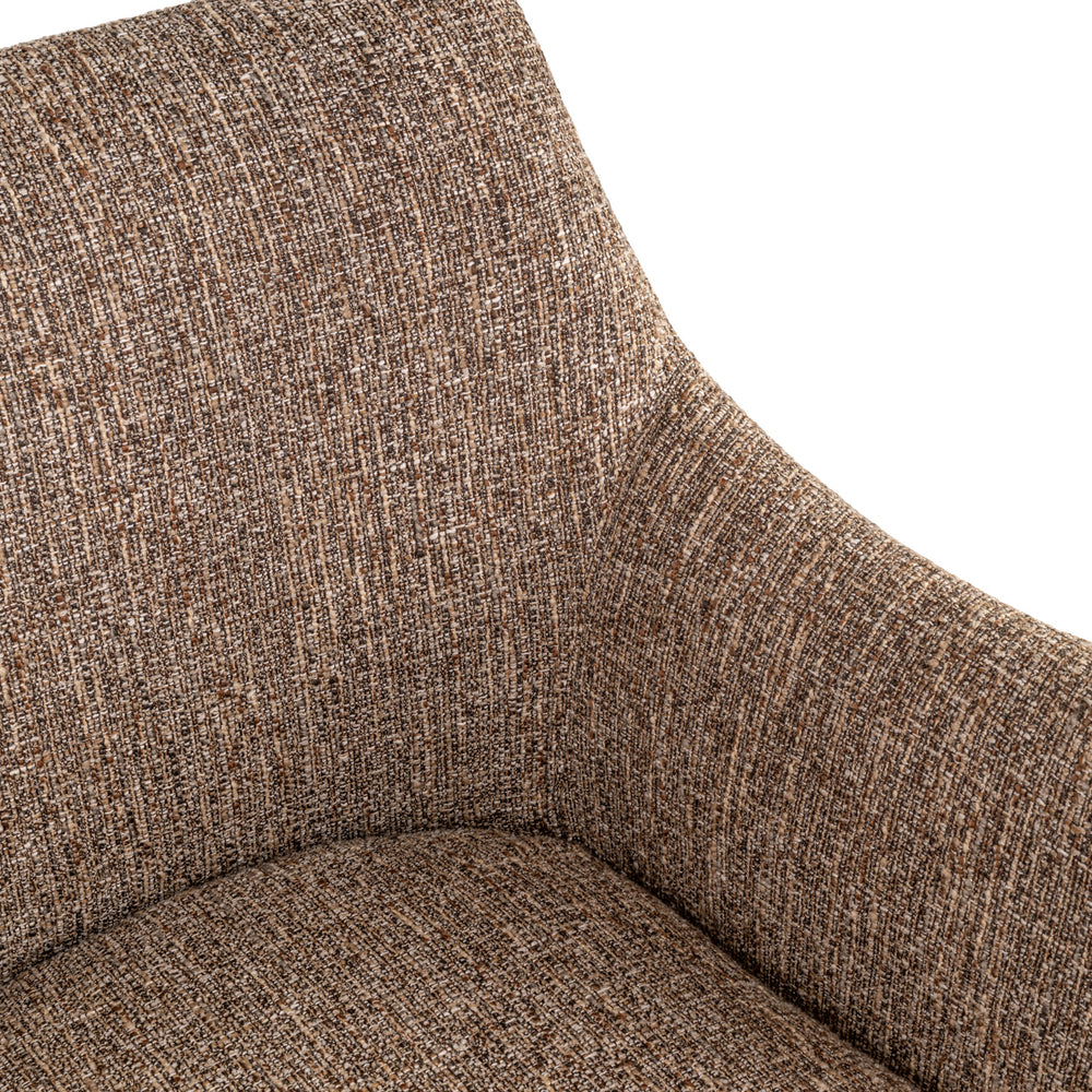 Scaun dining Aldo, tweed maro, rotativ
