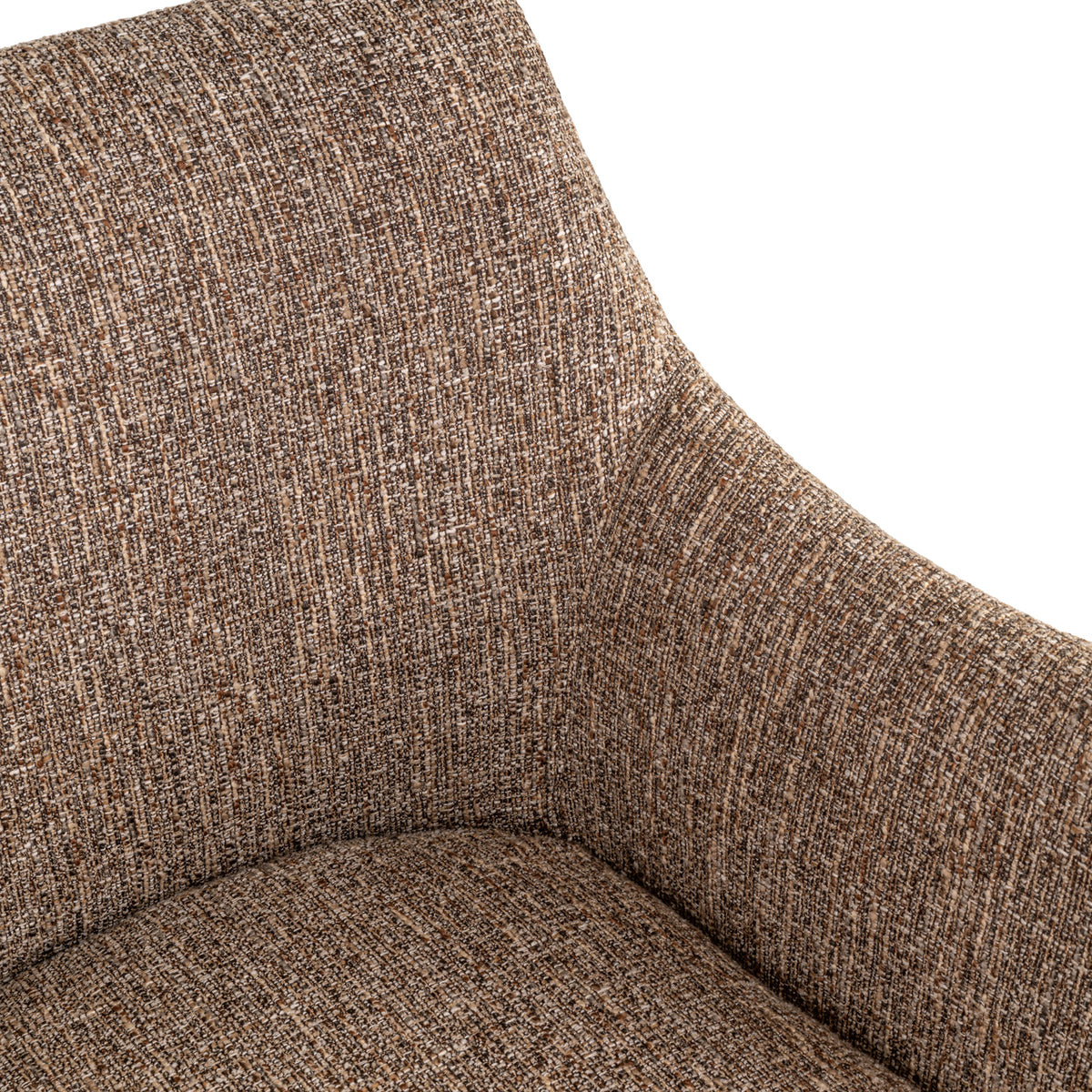Scaun dining Aldo, tweed maro, rotativ