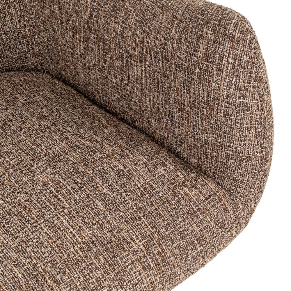 Scaun dining Aldo, tweed maro, rotativ