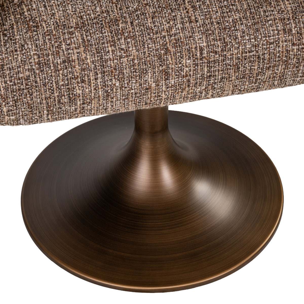Scaun dining Aldo, tweed maro, rotativ
