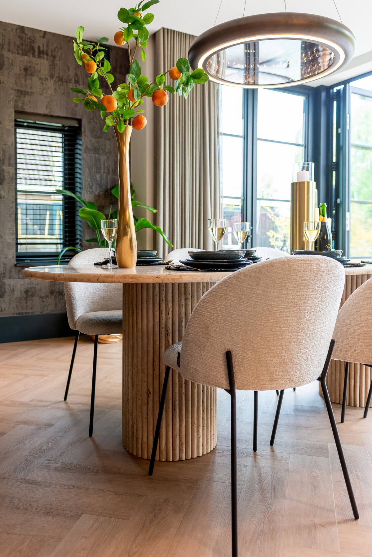 Scaun dining Alyssa, fusion crem (set de 2) – ambient