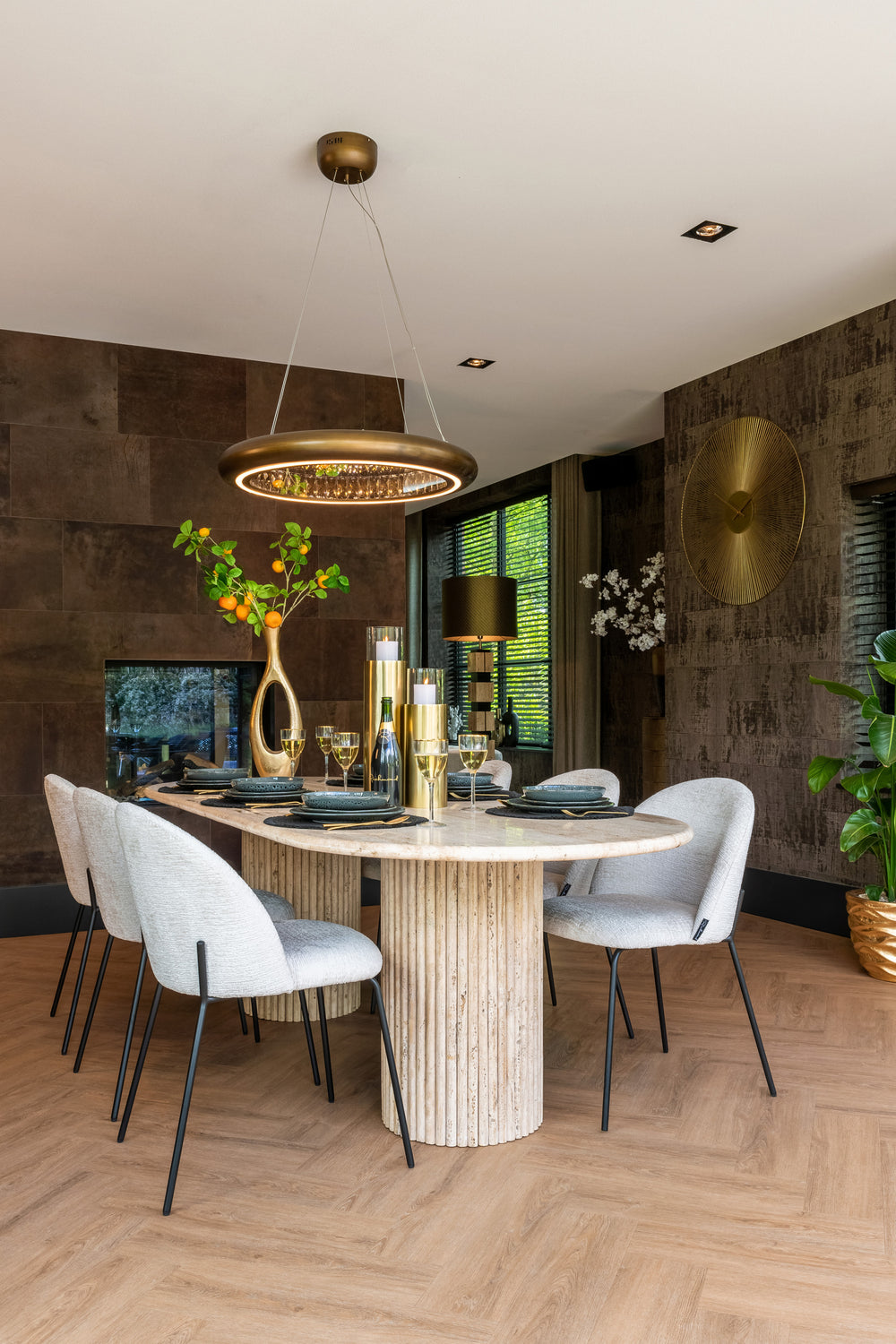 Scaun dining Alyssa, fusion crem (set de 2) – ambient