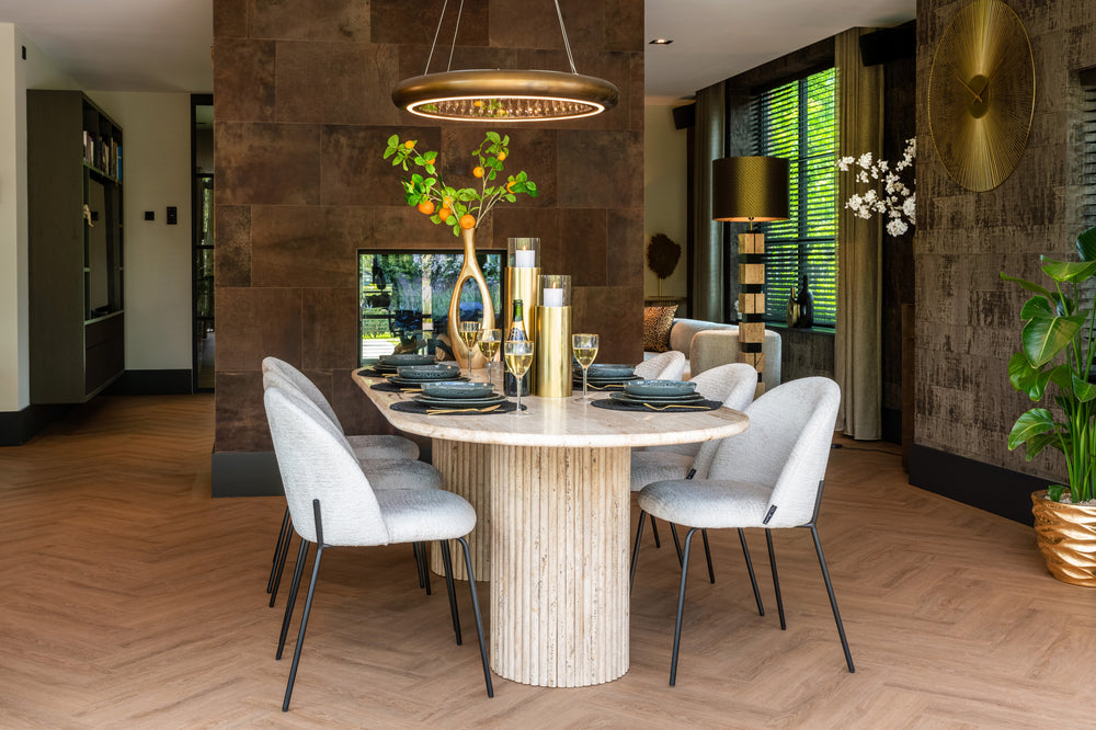 Scaun dining Alyssa, fusion crem (set de 2) – ambient