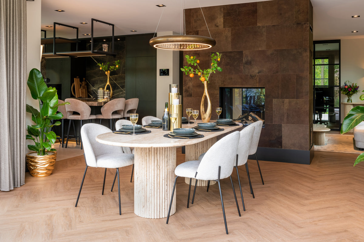 Scaun dining Alyssa, fusion crem (set de 2) – ambient