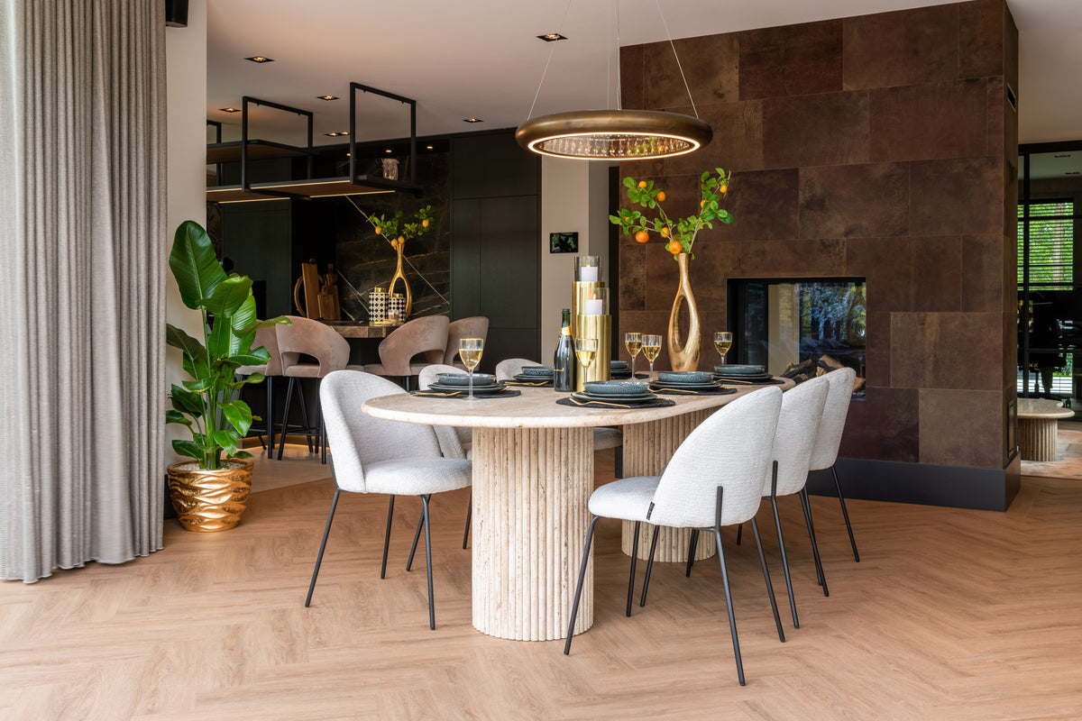 Scaun dining Alyssa, fusion crem (set de 2) – ambient