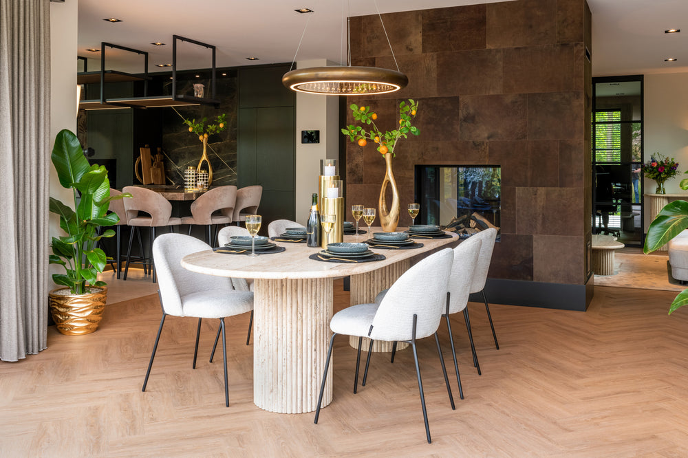 Scaun dining Alyssa, fusion crem (set de 2) – ambient