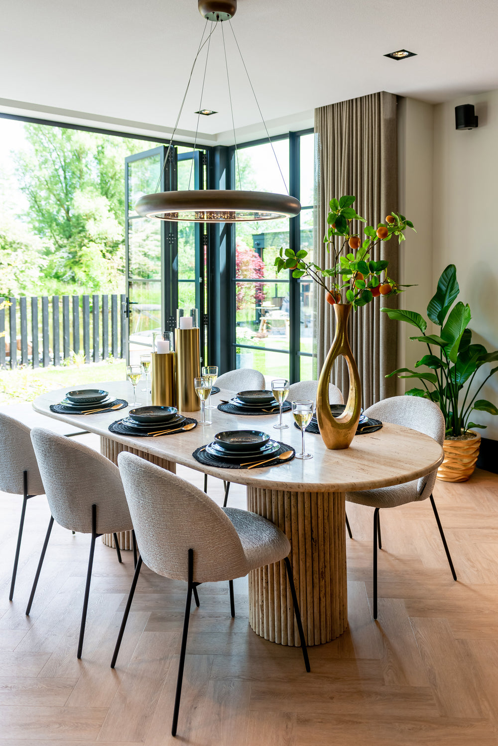 Scaun dining Alyssa, fusion crem (set de 2) – ambient