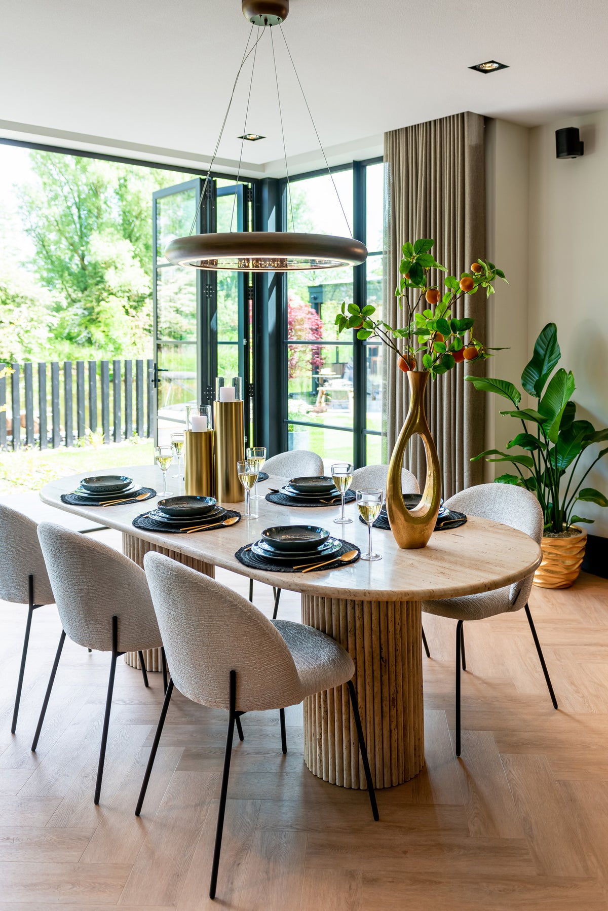 Scaun dining Alyssa, fusion crem (set de 2) – ambient