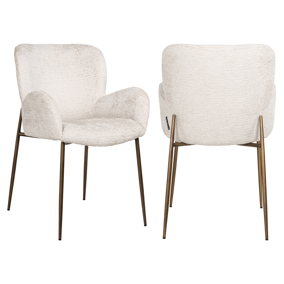 Scaun dining Amber, fusion crem, ignifug