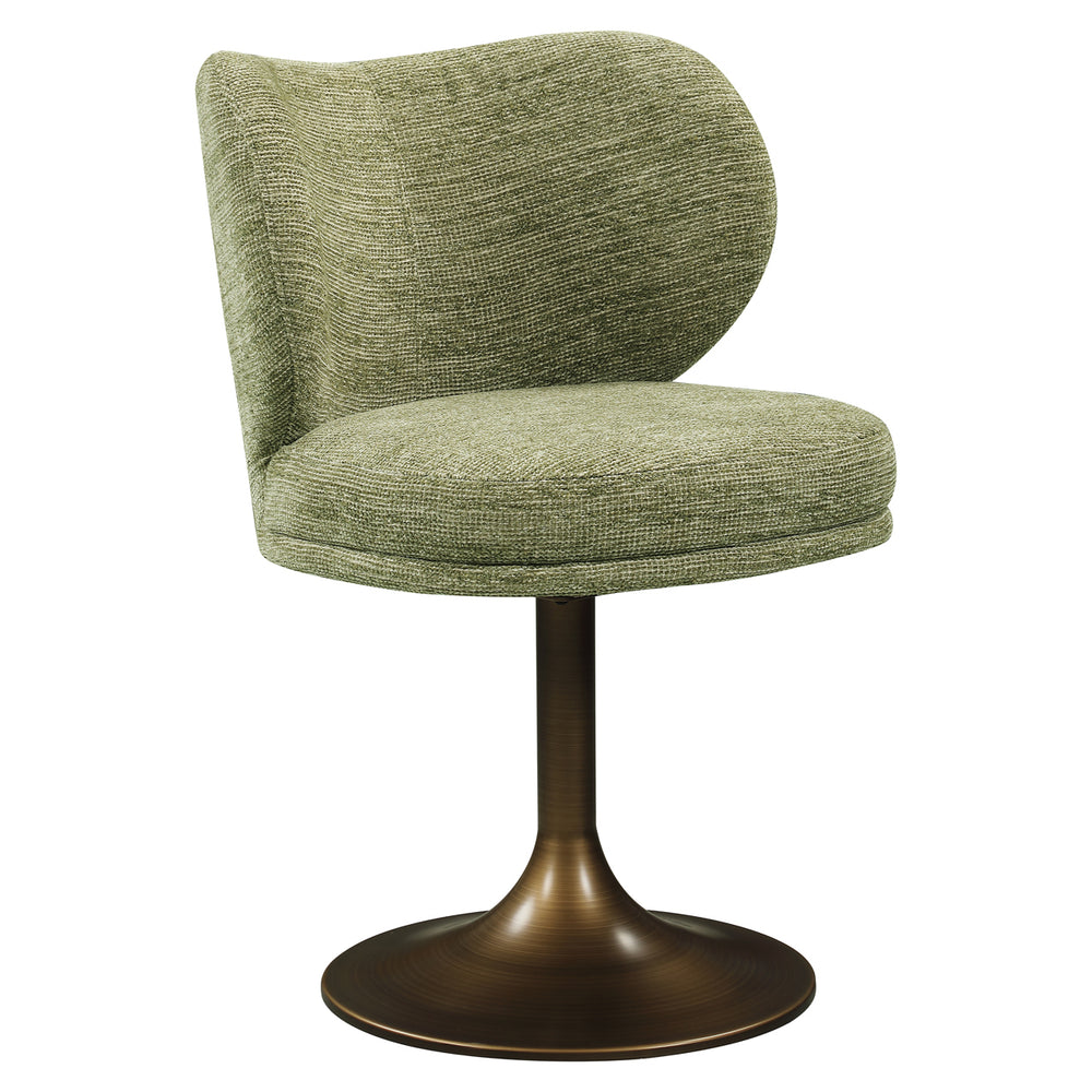 Scaun dining Amely, pistache softweave, rotativ