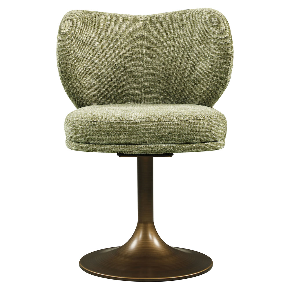 Scaun dining Amely, pistache softweave, rotativ
