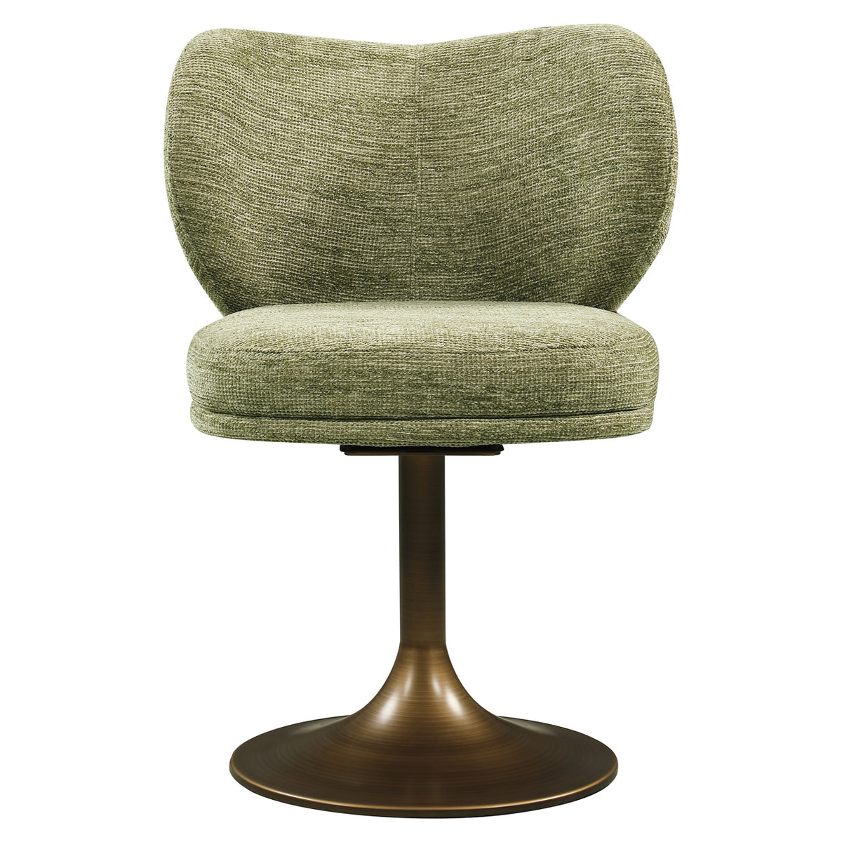Scaun dining Amely, pistache softweave, rotativ