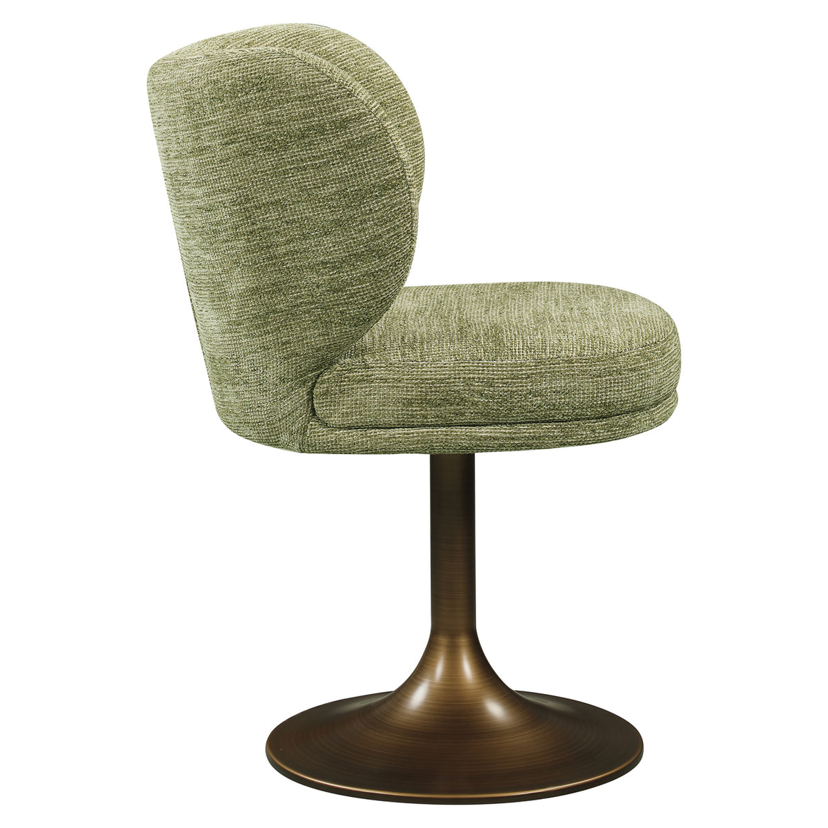 Scaun dining Amely, pistache softweave, rotativ