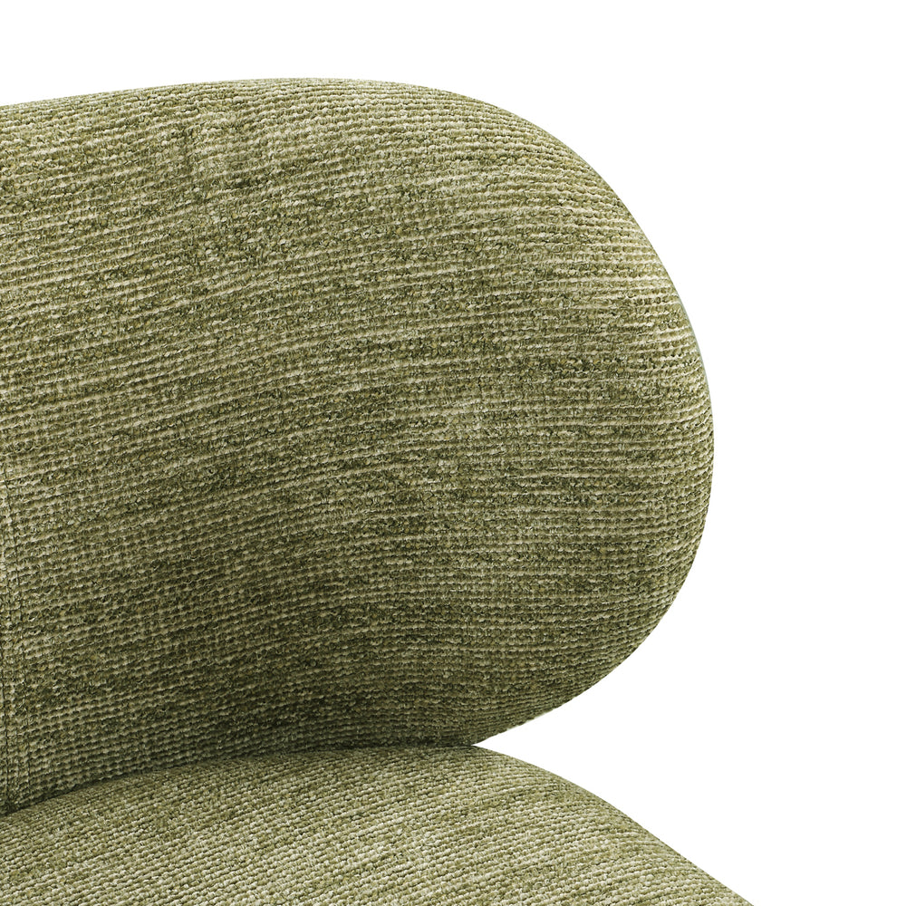 Scaun dining Amely, pistache softweave, rotativ