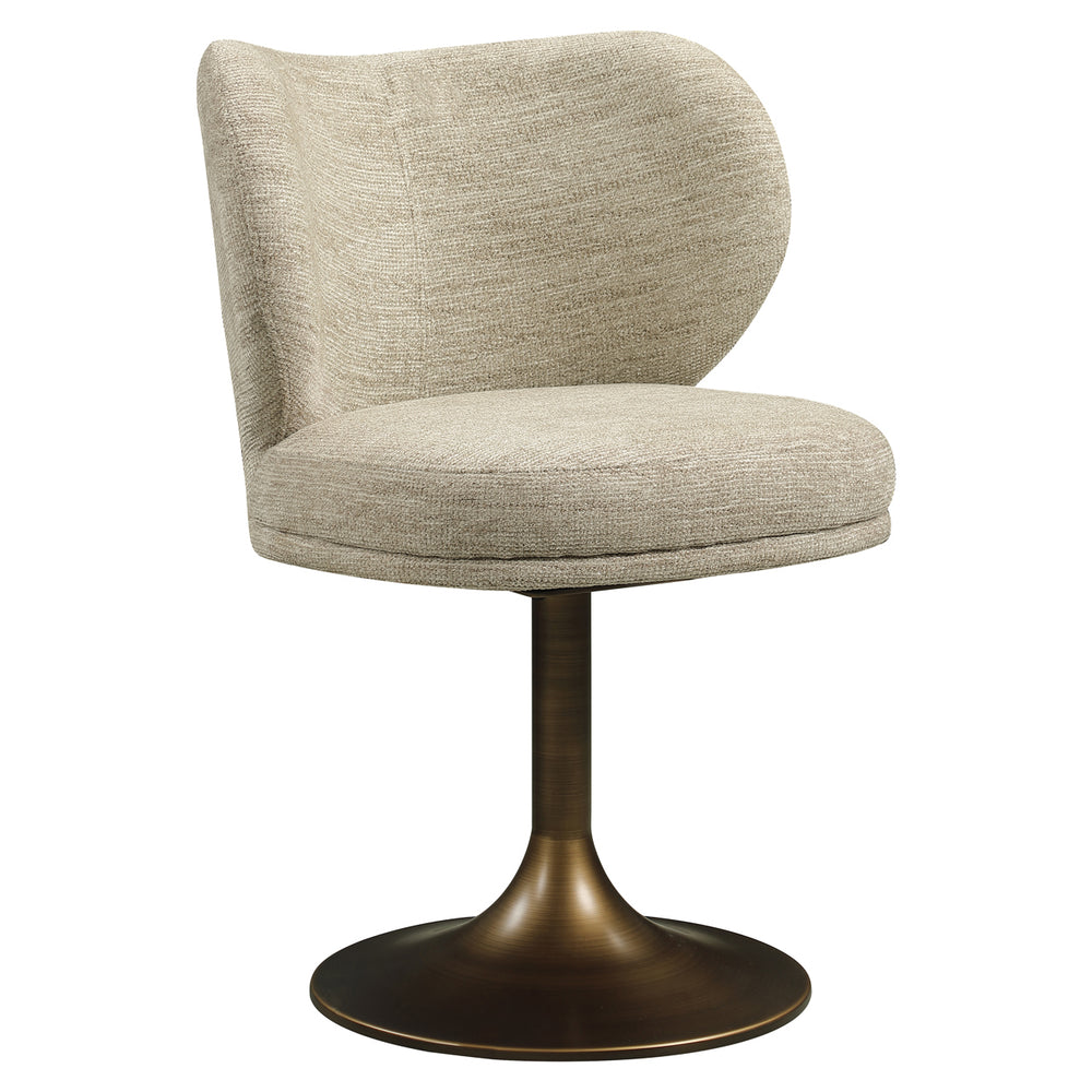 Scaun dining Amely, softweave natural, rotativ