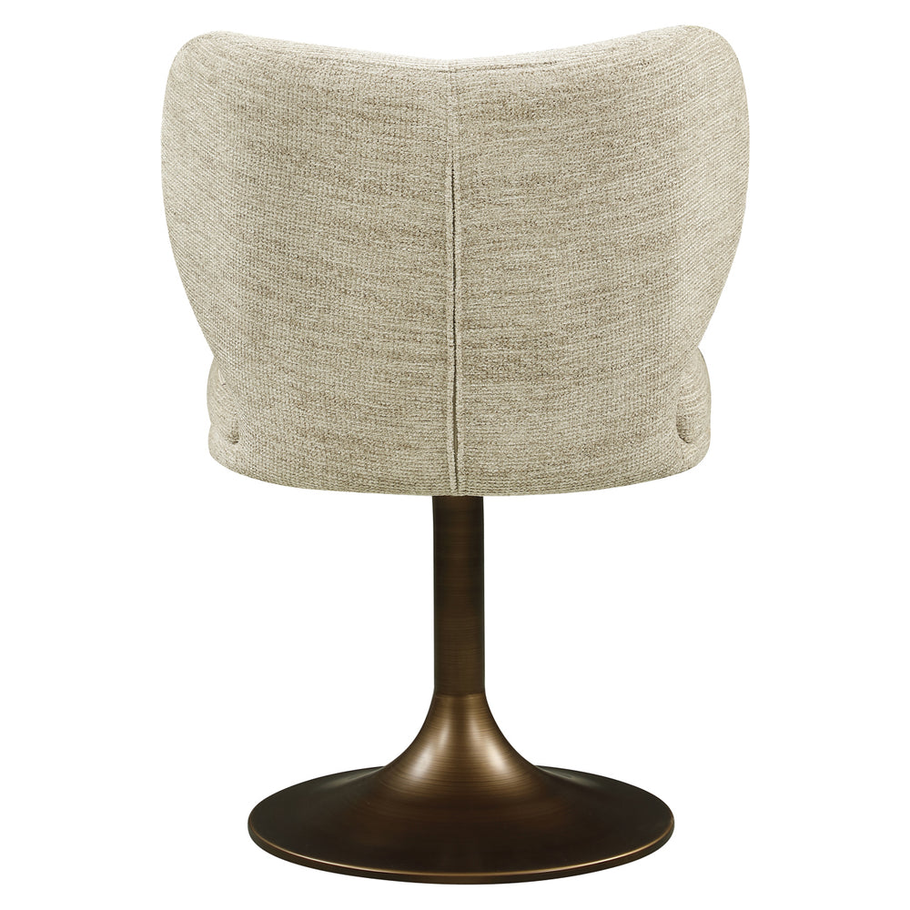 Scaun dining Amely, softweave natural, rotativ