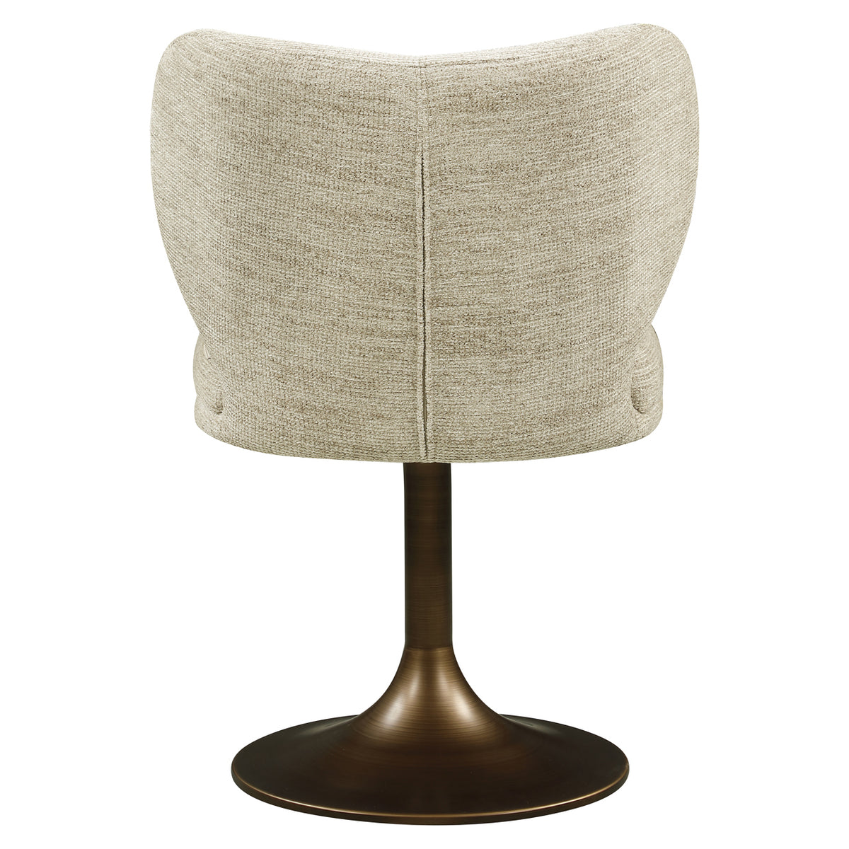 Scaun dining Amely, softweave natural, rotativ