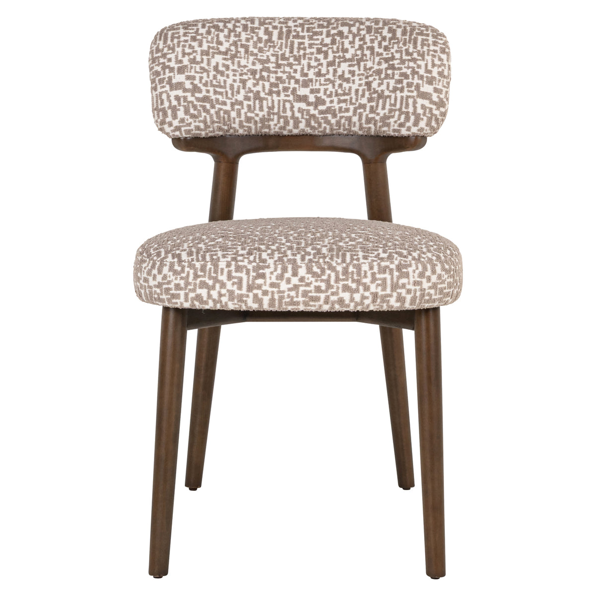 Scaun dining Basker, geo natural (set de 2)