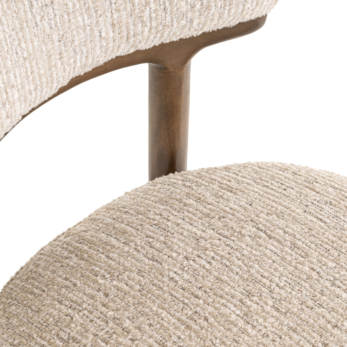 Scaun dining Basker, linear natural (set de 2)