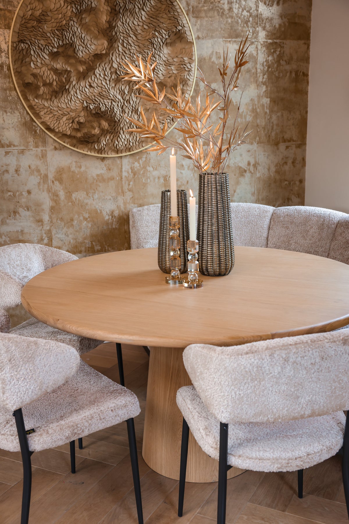 Scaun dining Bea, sheep natural (set de 2) – ambient