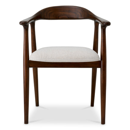 Scaun dining Beale, finisaj maro clasic, Sentier crem