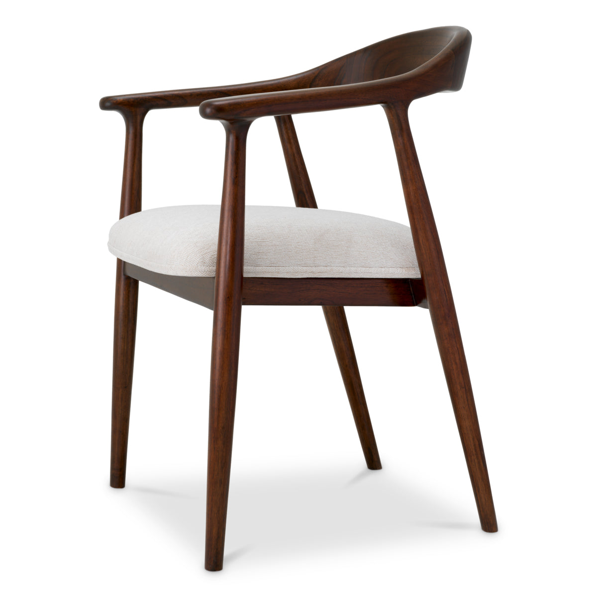 Scaun dining Beale, finisaj maro clasic, Sentier crem