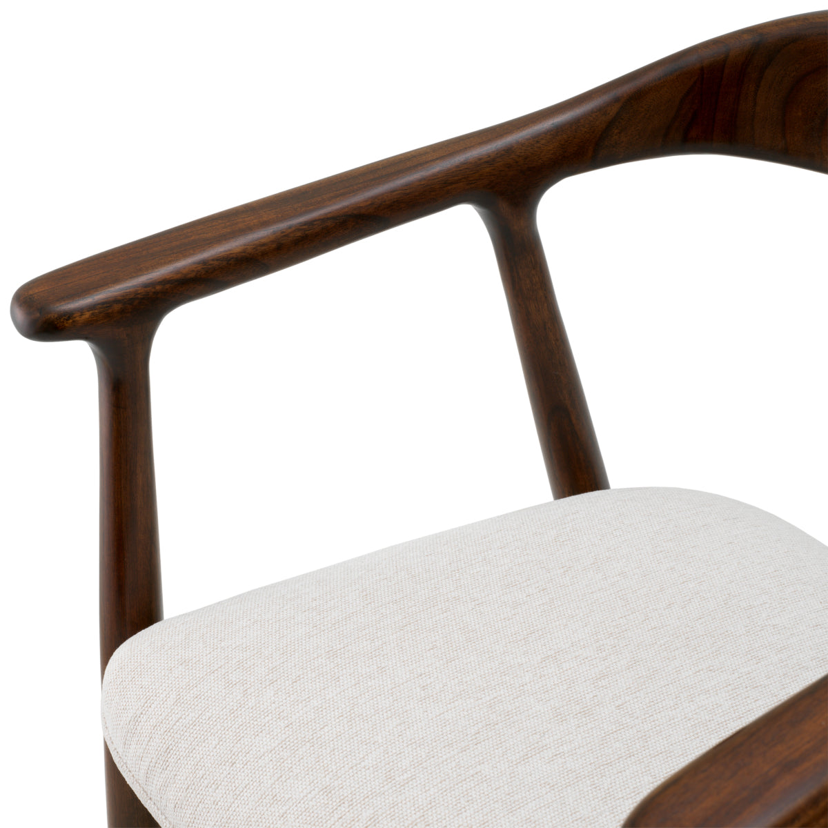 Scaun dining Beale, finisaj maro clasic, Sentier crem