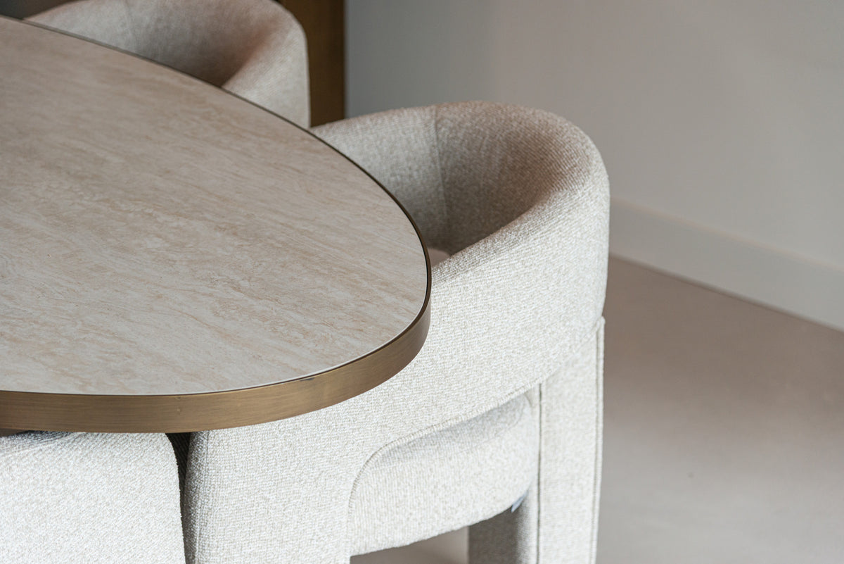 Scaun dining Belle, biscotti, ignifug – ambient