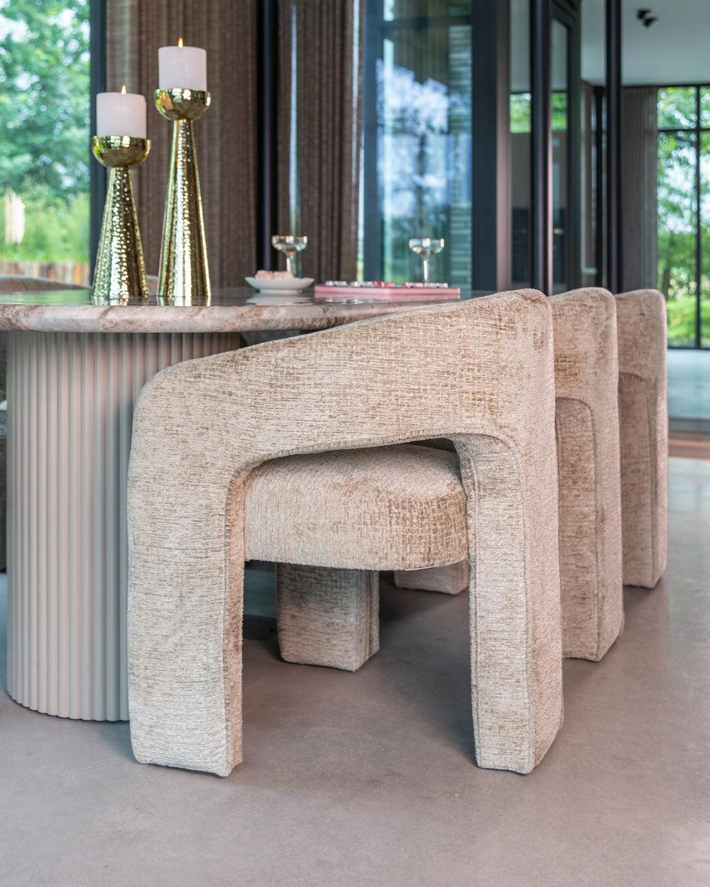 Scaun dining Belle, desert fusion, ignifug – ambient