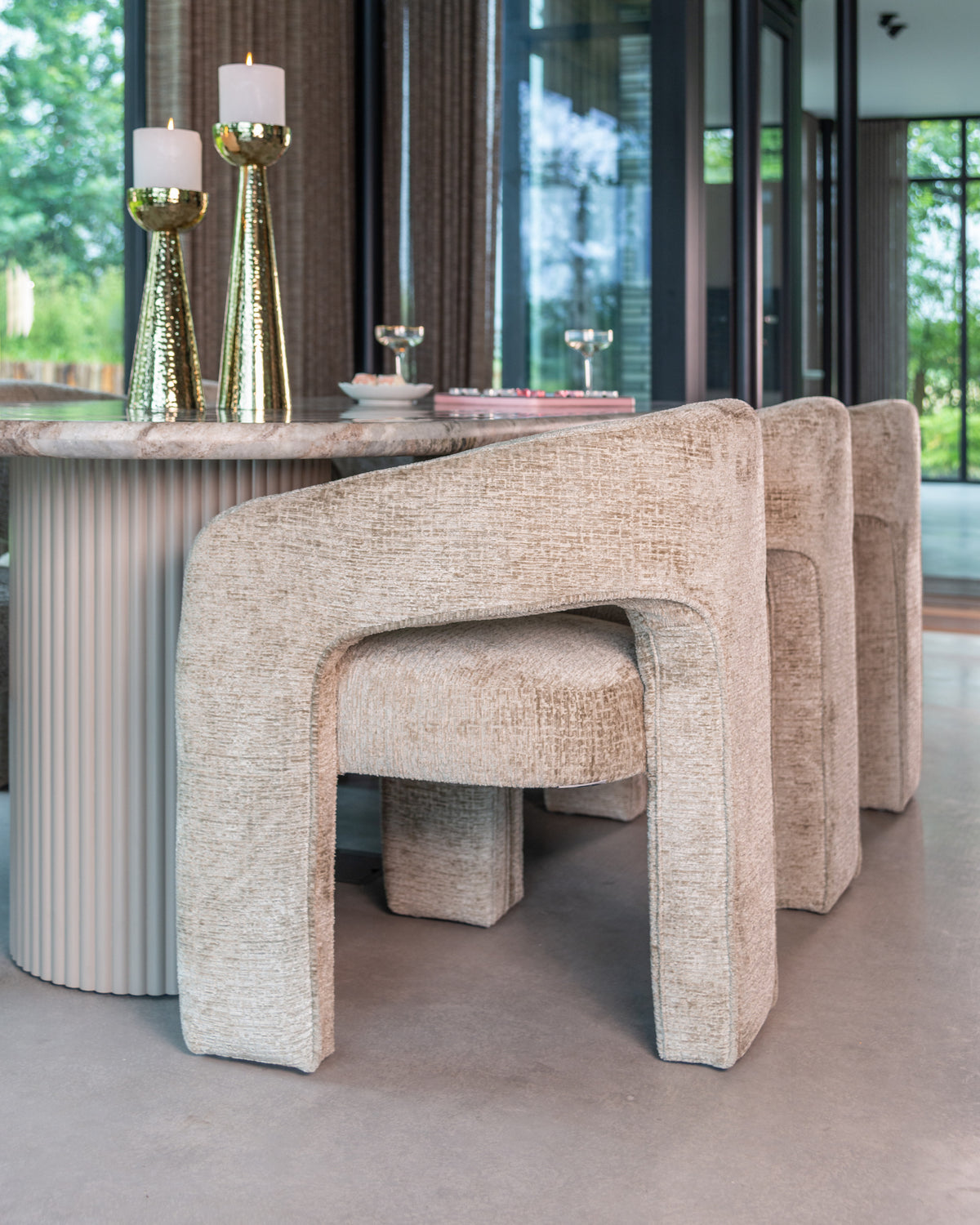 Scaun dining Belle, desert fusion, ignifug – ambient