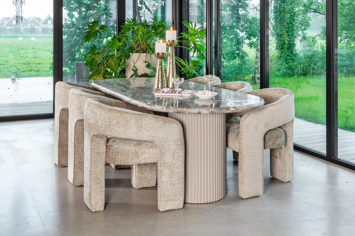 Scaun dining Belle, desert fusion, ignifug – ambient